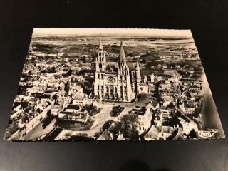 Chartres Cathedral Vintage French Rppc Real Photo Postcard