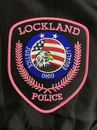 Lockland Police Department Ohio Breast Cancer Patch