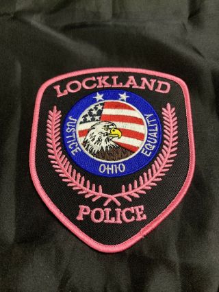 Lockland Police Department Ohio Breast Cancer Patch 2