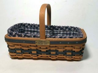 Longabrger Collectors Club J W Miniature Gathering Basket