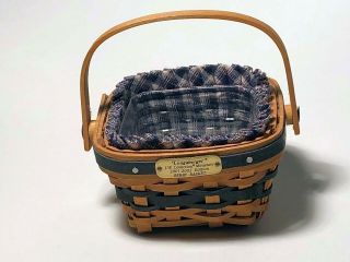 Longaberger Cc J W Mini / Miniature Berry Basket Combo