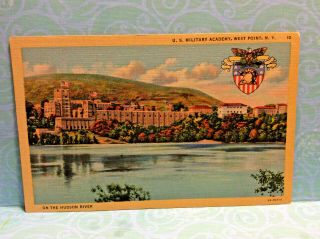 Us Military Academy West Point Ny On The Hudson River Putnam Co Vintage Postcard