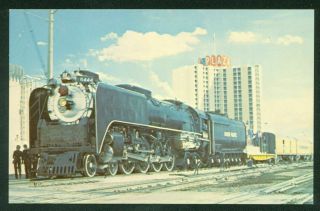 Union Pacific Locomotive Golden Jubilee Las Vegas Nevada Train Railroad Postcard