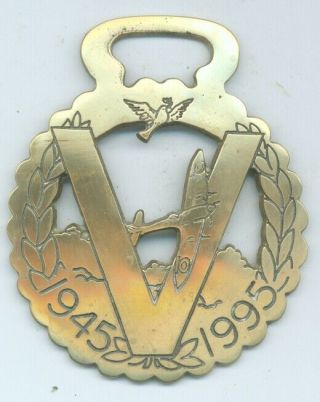 Spitfire - Ve Day 50 Years Commemoration Horse Brass (5947)