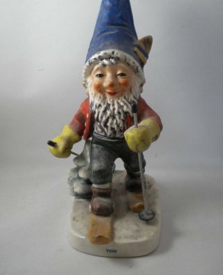 Vintage Goebel Co - Boy Toni The Snow Skier Gnome Weil 522 W Germany