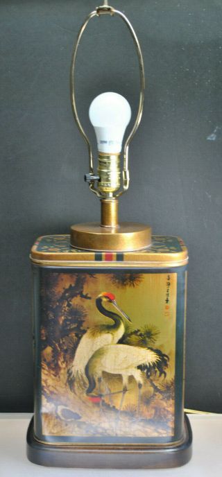 Frederick Cooper Whooping Crane Tin 3 - Way Lamp Up To 150 Watt