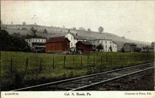 1909.  Col.  X.  Roads,  Pa.  (carpenter & Pierce,  Publisher) Postcard Db8