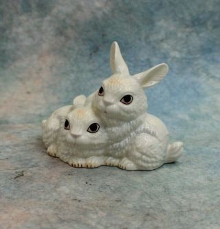 Vintage Goebel White Ceramic Bunny Rabbits W Germany 3482309