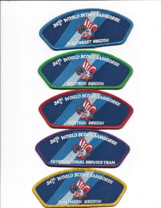 24th World Scout Jamboree Usa Shoulder Patch Set [wsj246]