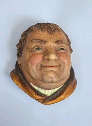 Vintage 1981 Legend Products Chalkware Head Friar Tuck Made In England