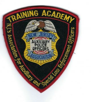 Njapoa Jersey Auxiliary Police Officers Association Academy Patch -