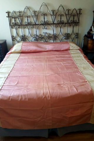 Vintage Full Size Satin Bedspread 1930 
