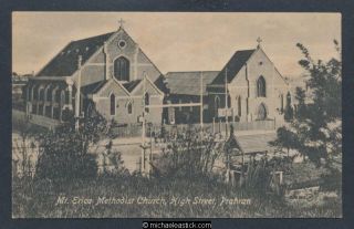 Australia Mt.  Erica Methodist Church,  High Street,  Prahran Postcard