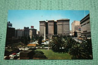 Vintage Postcard St.  Francis Hotel,  Union Square,  San Francisco,  California