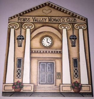 Brandywine Woodcrafts Village House Pewee Valley Woman’s Club Wood Shelf Sitter