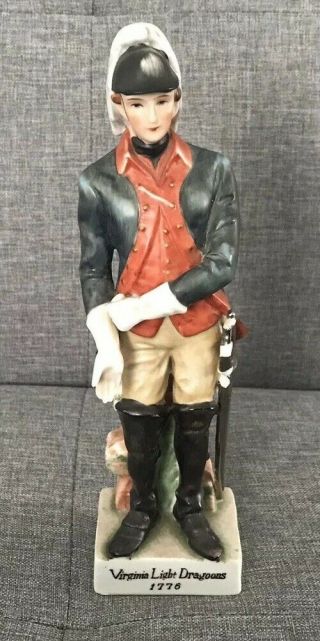 Andrea By Sadek Virginia Light Dragoons 1776 Revolutionary Soldier Figurine