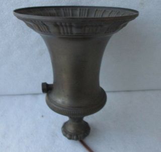 Antique Torchiere Floor Lamp Shade Holder With Mogul Socket Bronze Finish