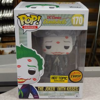Funko Pop Dc Bombshells The Joker (with Kisses) (black & White) 170 Chase
