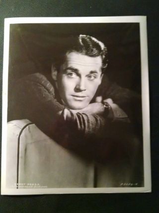 Henry Fonda Vintage 8 X 10 Movie/publicity Portrait Photo