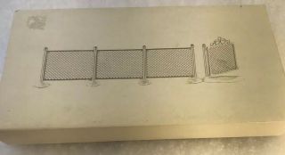 Dept 56 Christmas Village Chain Link Fence with Gate - 5234 - 5 2