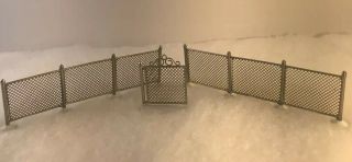 Dept 56 Christmas Village Chain Link Fence with Gate - 5234 - 5 4