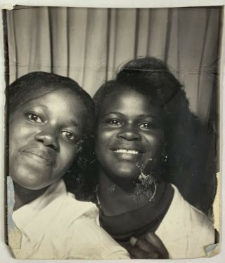 Wallet Treasures African American Women In The Photobooth Vintage Photo Snapshot