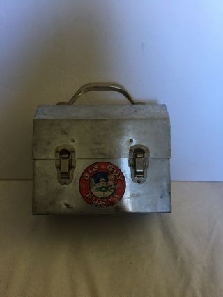 Vintage L.  May Mfg.  Sudbury,  Ont.  Aluminum Miners Lunch Box Lunchbox