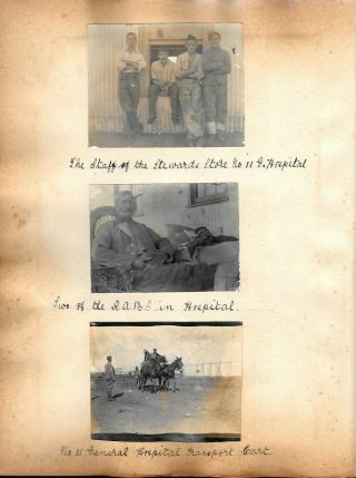 PHOTO ALBUM 1899 MEDICAL EXPEDITION during SOUTH AFRICAN VS BRITISH CONFLICT WAR 9
