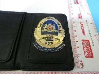 NSW Rail Transit Officer ID Wallet & Badge No 5152 & H/2/get 3