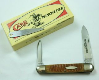 Case Classic Winchester Whittler - 62091 - Light Green Bone - Box W/ Knife Pick
