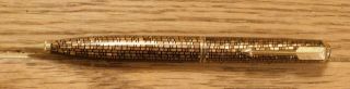 Rare Parker Pre - War Gold Square Design Mechanical Pencil,  With Two Bands