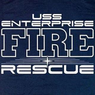 Uss Enterprise Fire & Rescue T - Shirt 3xl