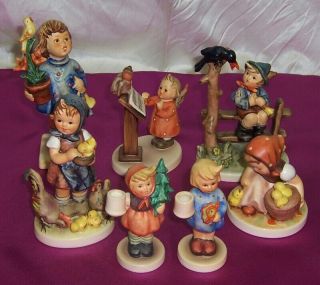Hummel Germany 7 Figurines Congratulations & 6 Others