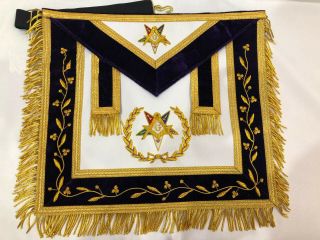 Oes Fancy Apron,  Order Of The Eastern Star Apron Oes Worthy Patron /matron Apron