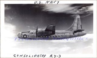 Wwii Us Navy Marines Consolidated Ry - 3 Pb4y - 2 Heavy Transport Airplane Photo
