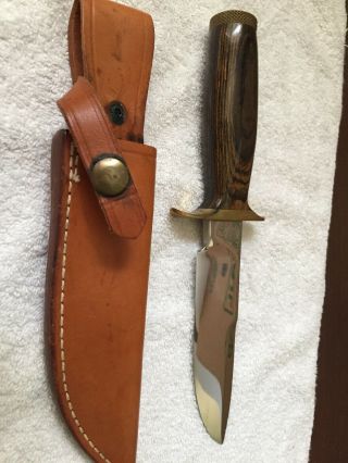 Smith And Wesson Knife With Sheath Designed By Blackie Collins
