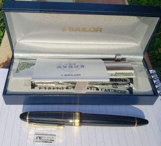 Sailor Profit Standard Fountain Pen,  Fine 21k Nib,  Black,  Model 11 - 2021 - 220
