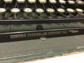 Antique Corona Personal Writing Machine Folding Typewriter 3