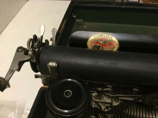 Antique Corona Personal Writing Machine Folding Typewriter 4