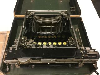 Antique Corona Personal Writing Machine Folding Typewriter 5