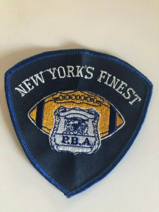 Old York City Nypd Pba Football Police Patch York 
