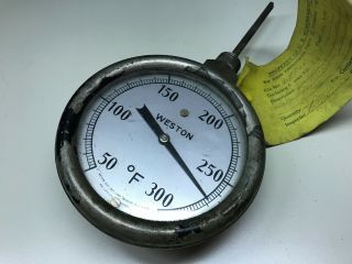 RARE Old Vtgs WESTON Gauge Meter Newark NJ USA Government Issued Tool Steam Pump 4