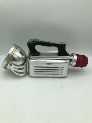 Vintage Ash Flash Explorer Lantern Flashlight With Red Emergency Blinking Light