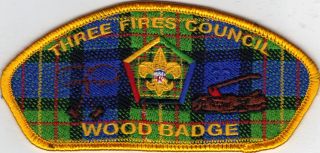 Three Fires Council (sa - ?) Csp,  Wood Badge,