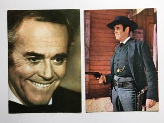 Henry Fonda - Set Of 2 1970s/80s Postcards