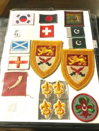 Just In Time For The 2019 World Jamboree Foreign Scout Badge Sheet F98