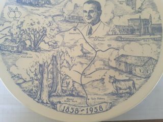President Lyndon B.  Johnson Blanco County Texas Centennial Collectors Plate 4