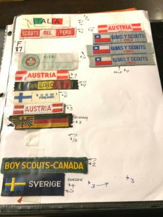 Just In Time For The 2019 World Jamboree Foreign Scout Badge Sheet F87