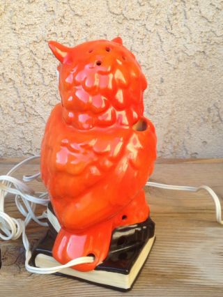 Mid - Century Rare Color Goebel Owl Perfume Lamp 8 
