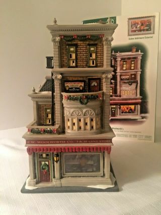 DEPT 56 CHRISTMAS IN THE CITY - WOOLWORTH ' S DEPT STORE 59249 VERY RARE RETIRED 3